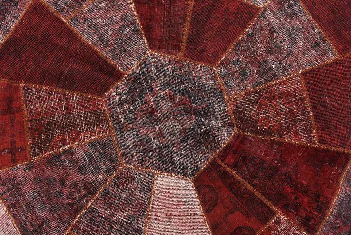 6' 10 x 6' 10 Hand Woven Ultra Vintage Wool Octagon Rug