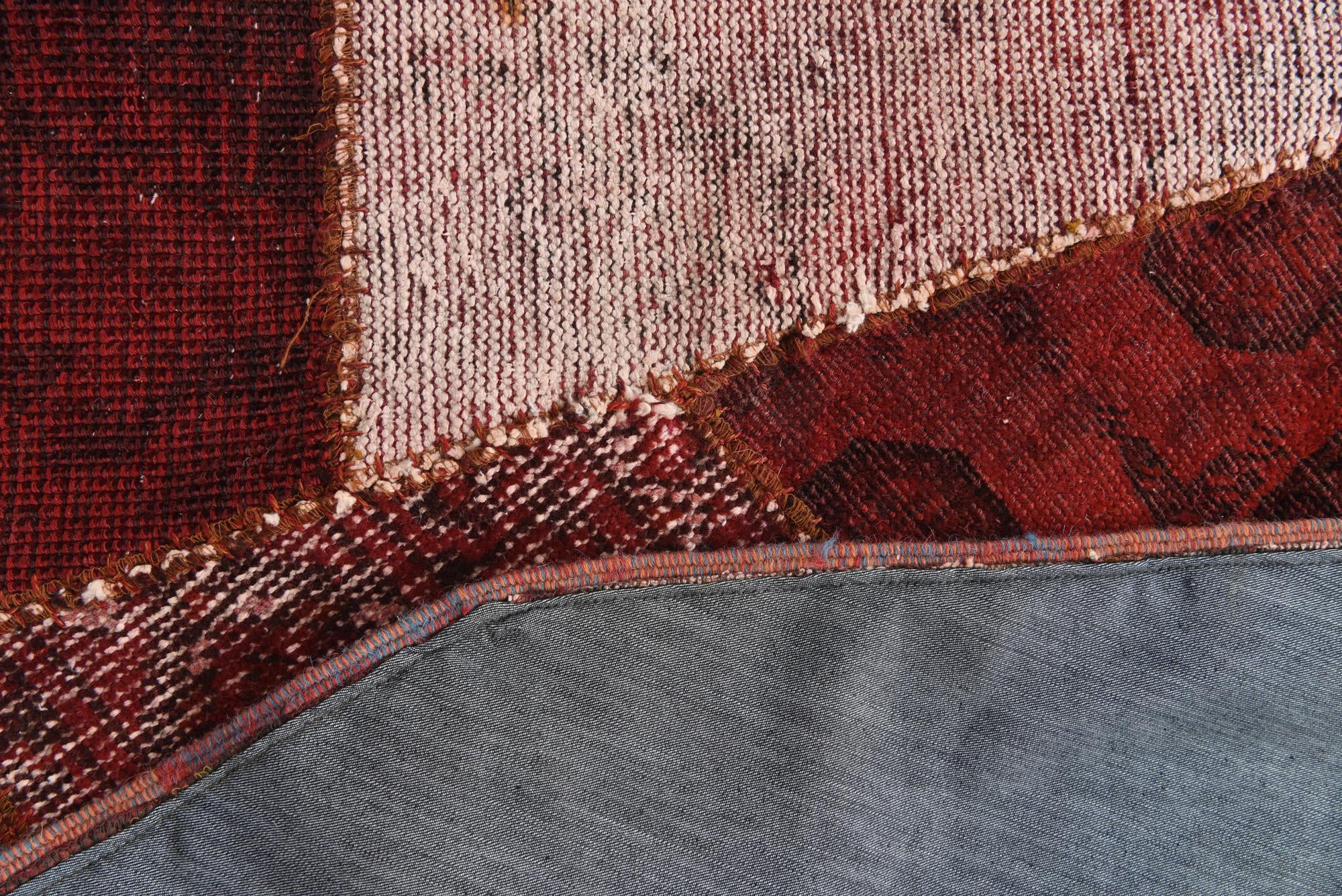 6' 10 x 6' 10 Hand Woven Ultra Vintage Wool Octagon Rug