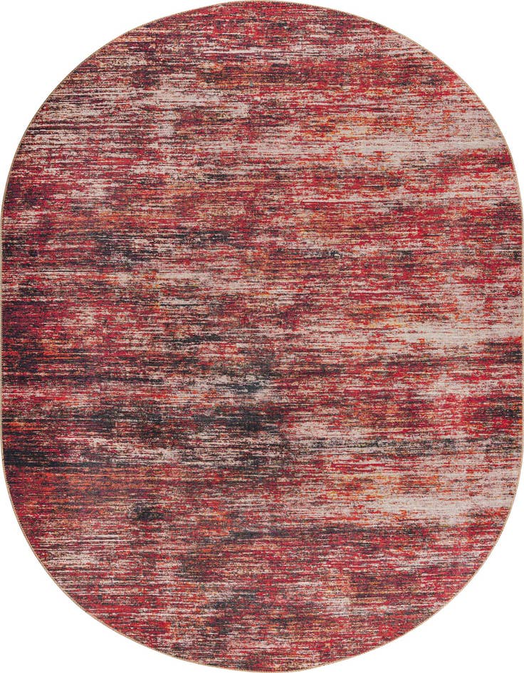 Detail image of 7' 6 x 10' 6 Asha Oval Rug