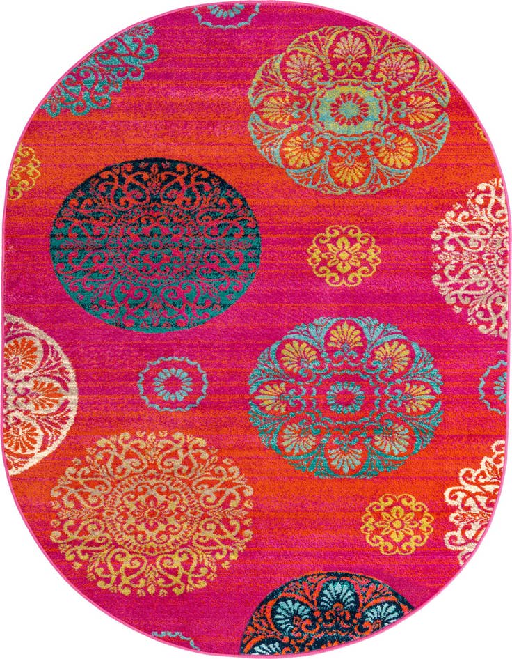 Detail image of 4' x 6' Azalea Oval Rug