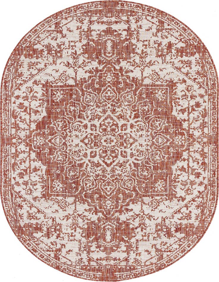Detail image of 5' 3 x 8' Easy-Clean Jill Zarin Dubai Indoor / Outdoor Oval Rug
