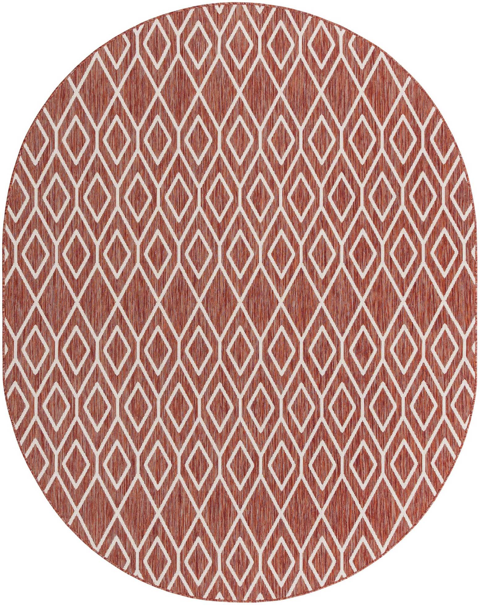 7' 10 x 10' Easy-Clean Jill Zarin Turks and Caicos Indoor / Outdoor Oval Rug
