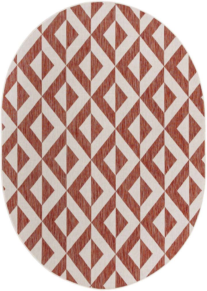 7' 10 x 10' Easy-Clean Jill Zarin Napa Indoor / Outdoor Oval Rug