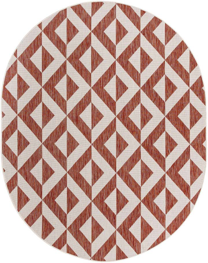 7' 10 x 10' Easy-Clean Jill Zarin Napa Indoor / Outdoor Oval Rug