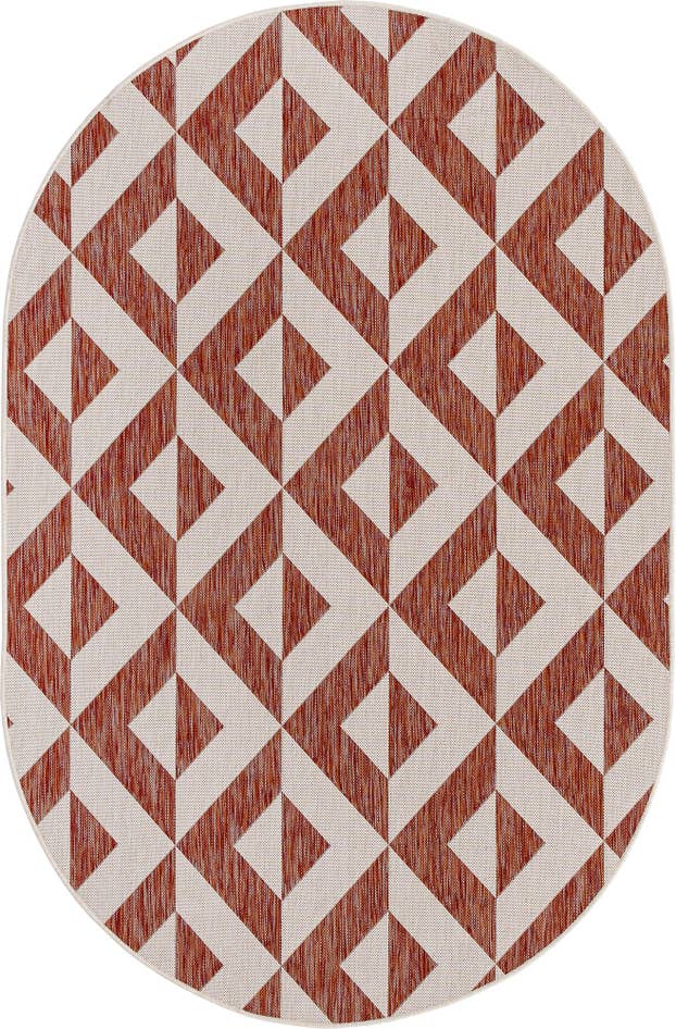 Detail image of 5' 3 x 8' Easy-Clean Jill Zarin Napa Indoor / Outdoor Oval Rug
