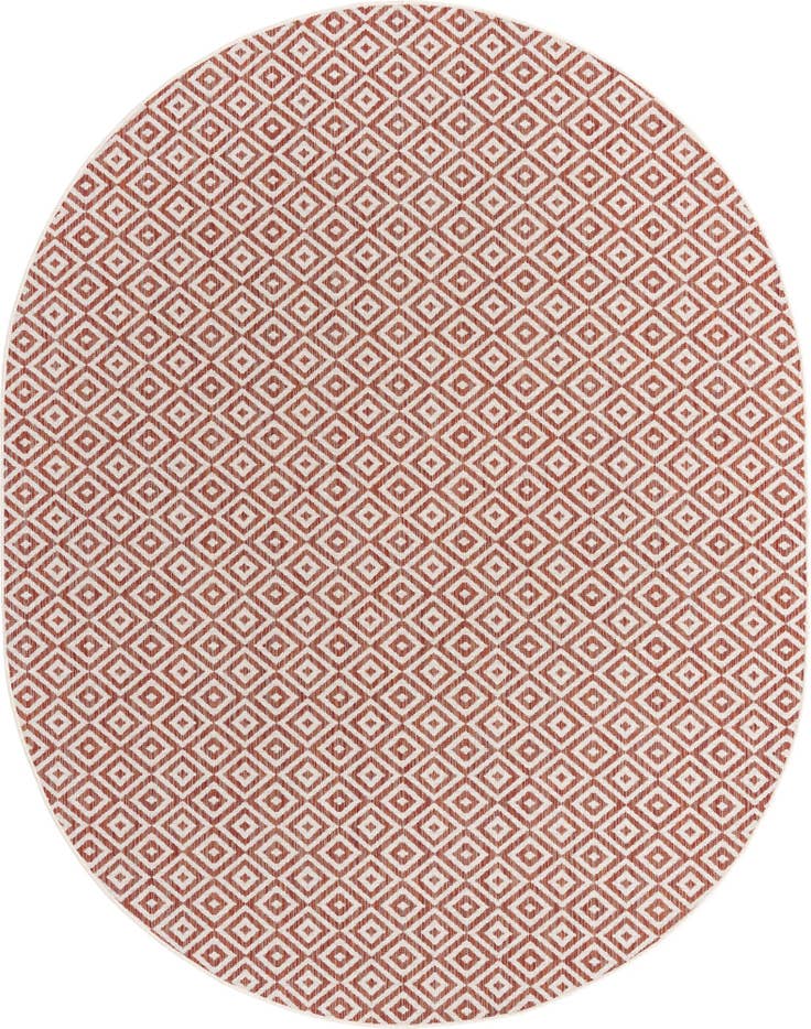 Detail image of 7' 10 x 10' Easy-Clean Jill Zarin Costa Rica Indoor / Outdoor Oval Rug