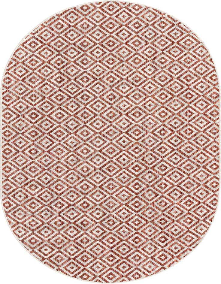 Detail image of 5' 3 x 8' Easy-Clean Jill Zarin Costa Rica Indoor / Outdoor Oval Rug