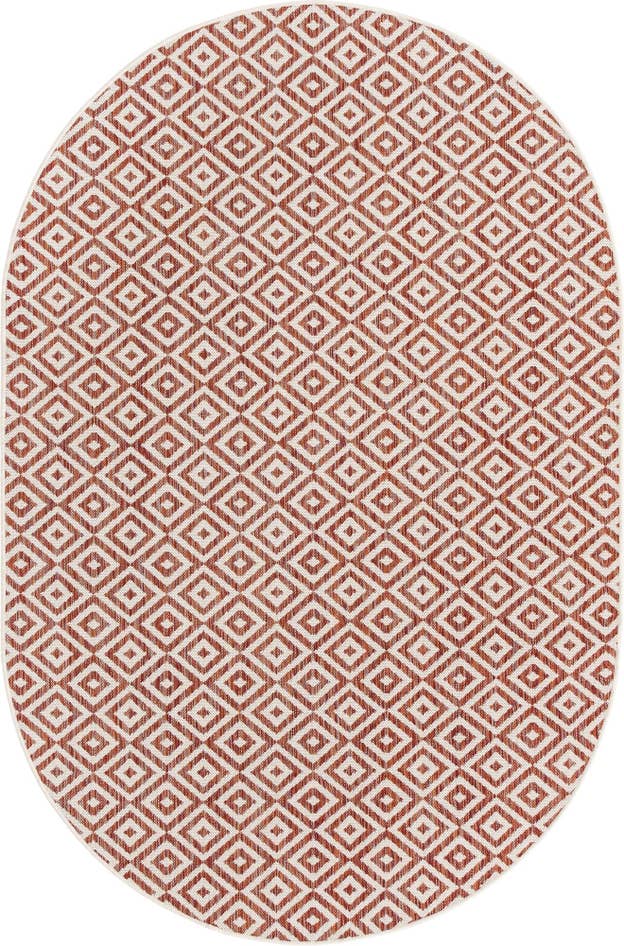 Detail image of 5' 3 x 8' Easy-Clean Jill Zarin Costa Rica Indoor / Outdoor Oval Rug
