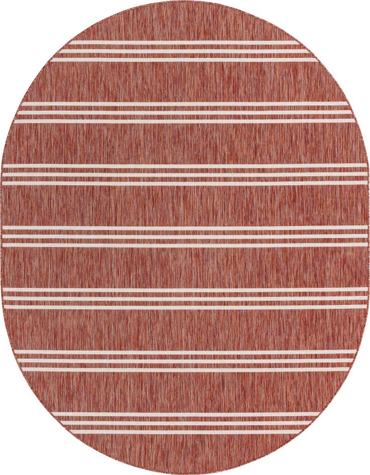 Detail image of 7' 10 x 10' Easy-Clean Jill Zarin Anguilla Indoor / Outdoor Oval Rug