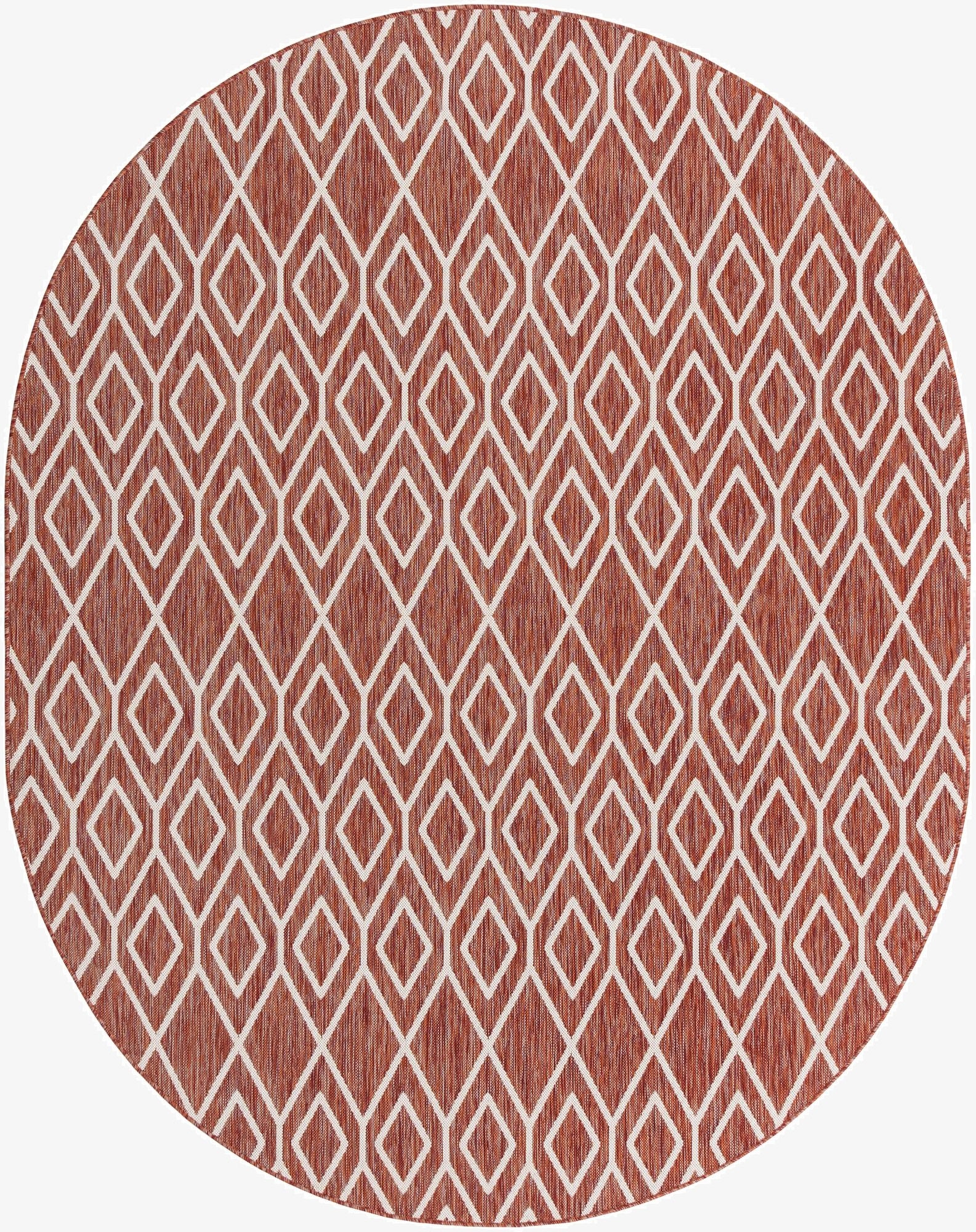 7' 10 x 10'  Washable Jill Zarin Turks and Caicos Indoor / Outdoor Oval Rug