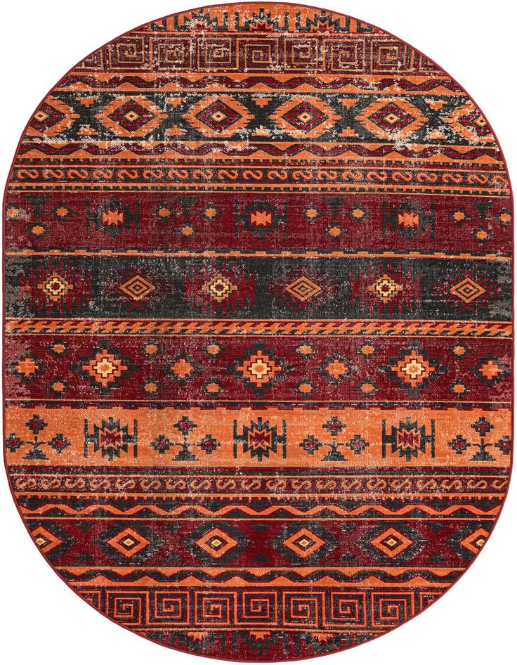 Detail image of 6' 1 x 9' Lucerne Oval Rug