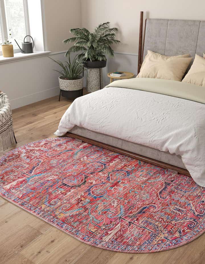 160cm x 245cm Waschbar Maahru Oval Teppich