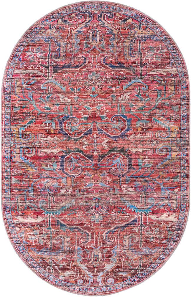 160cm x 245cm Waschbar Maahru Oval Teppich