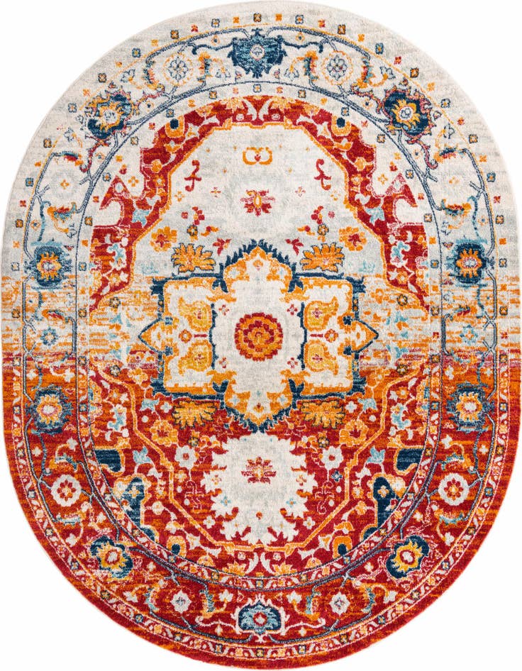 Detail image of 7' 10 x 10' Madeline Vintage Oval Rug
