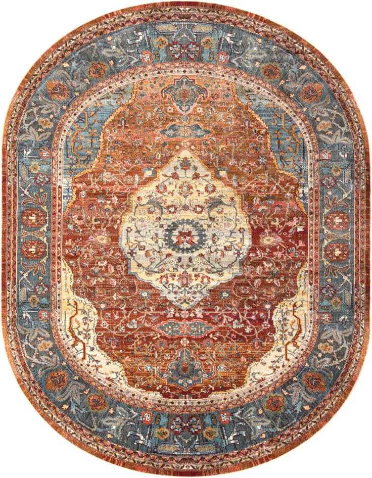 Detail image of 7' 10 x 10' Santiago Oval Rug