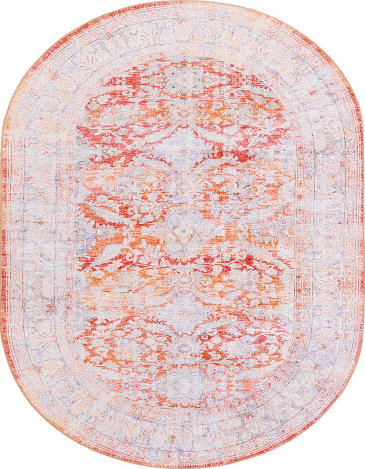 Detail image of 5' x 8' Washable Timeless Oval Rug