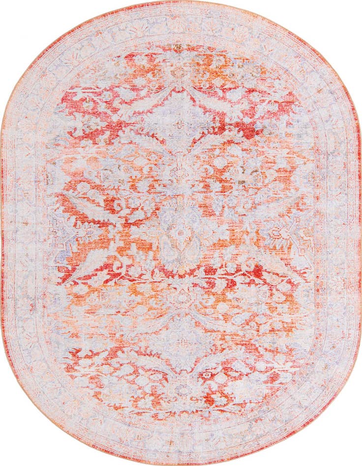 Detail image of 7' 6 x 10' 6 Washable Timeless Oval Rug