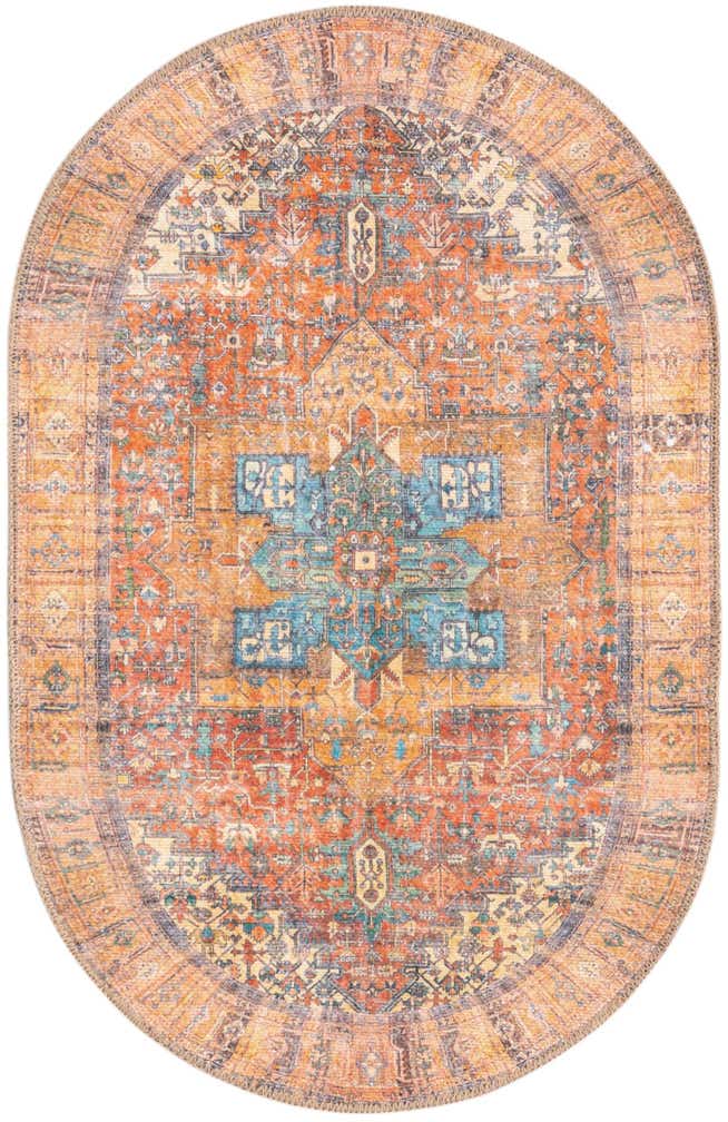 60cm x 95cm Waschbar Timeless Oval Teppich