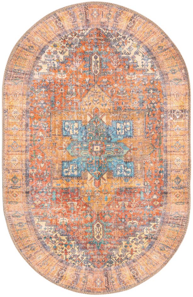 Detailansicht von 60cm x 95cm Waschbar Timeless Oval Teppich
