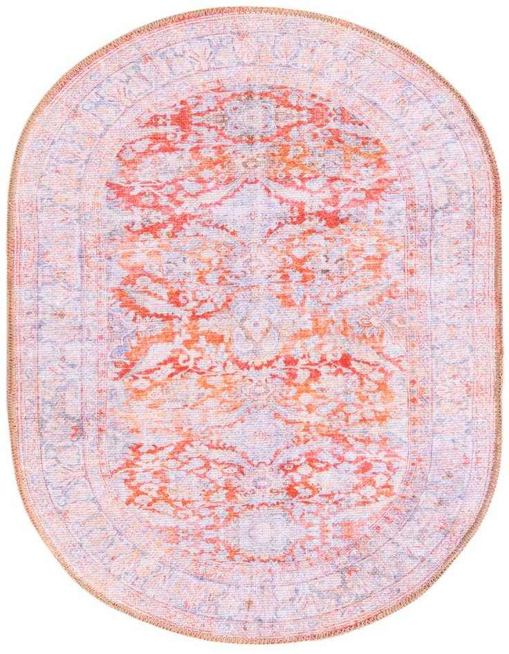 Detail image of 2' x 3' Washable Timeless Oval Rug
