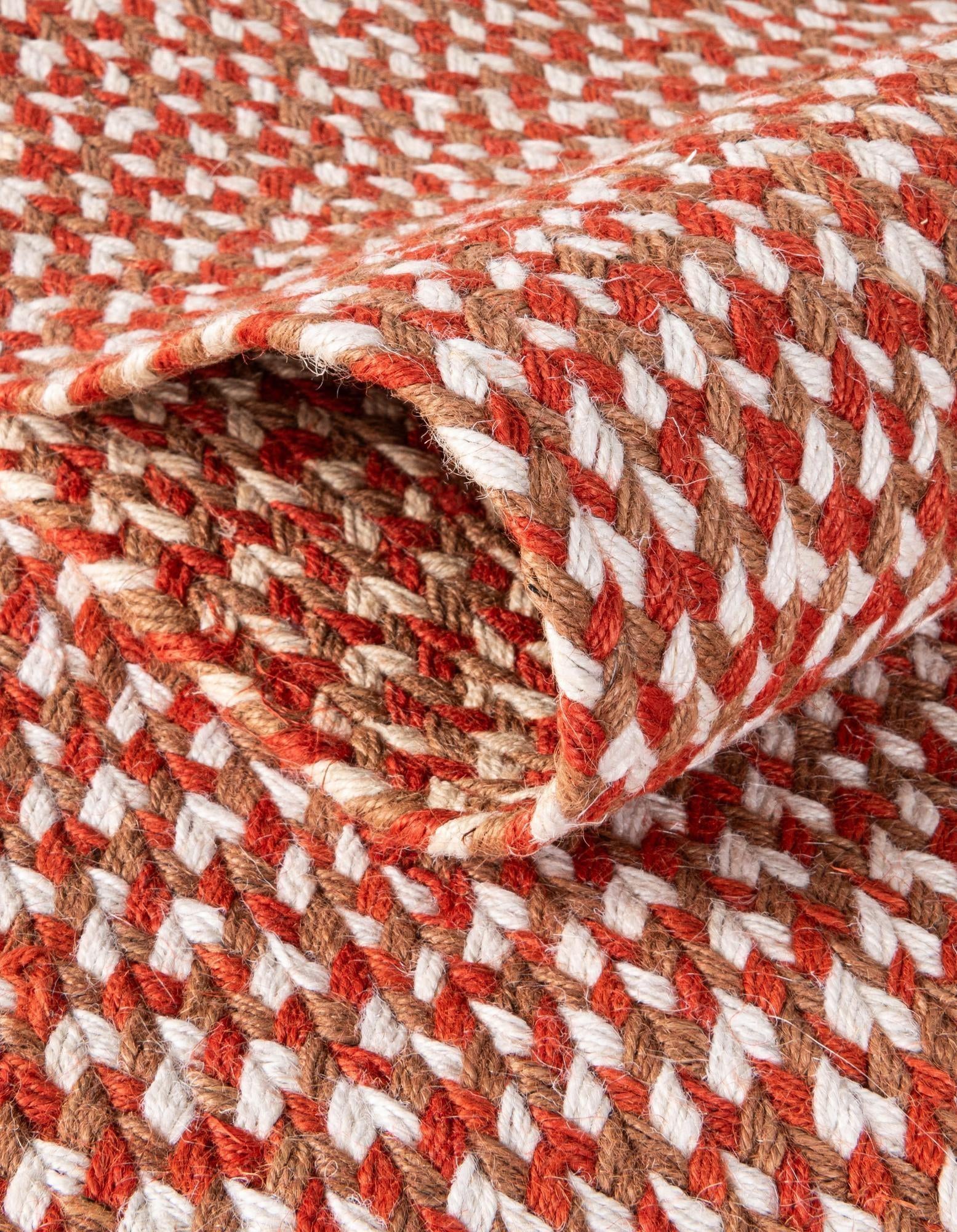 2' x 3' 1 Handmade Tweed Braided Jute Oval Rug