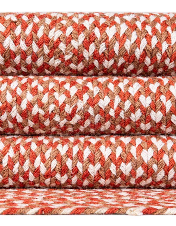 2' x 3' 1 Handmade Tweed Braided Jute Oval Rug