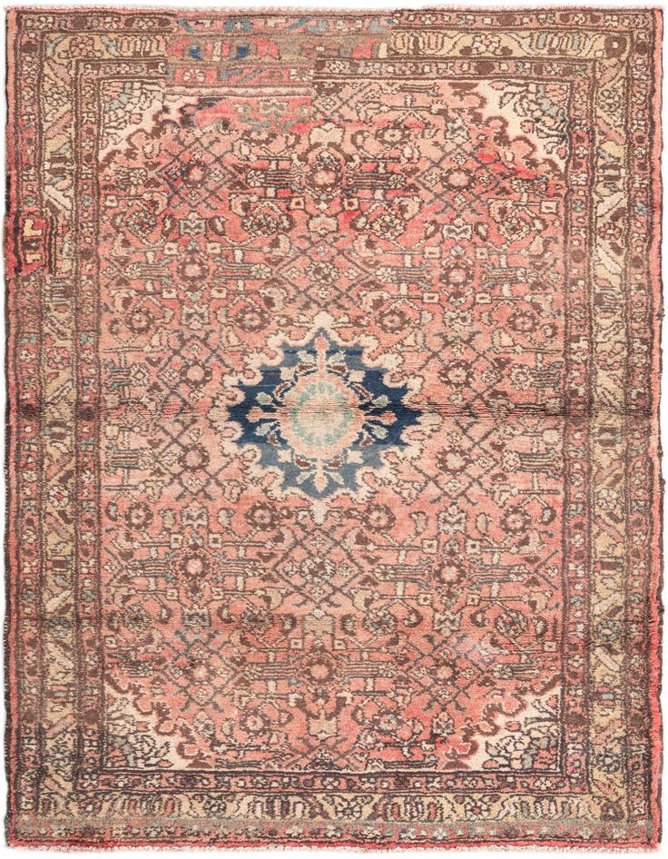 Detail image of 3' 9 x 5' 10 Hand Knotted Persian Wool Rug