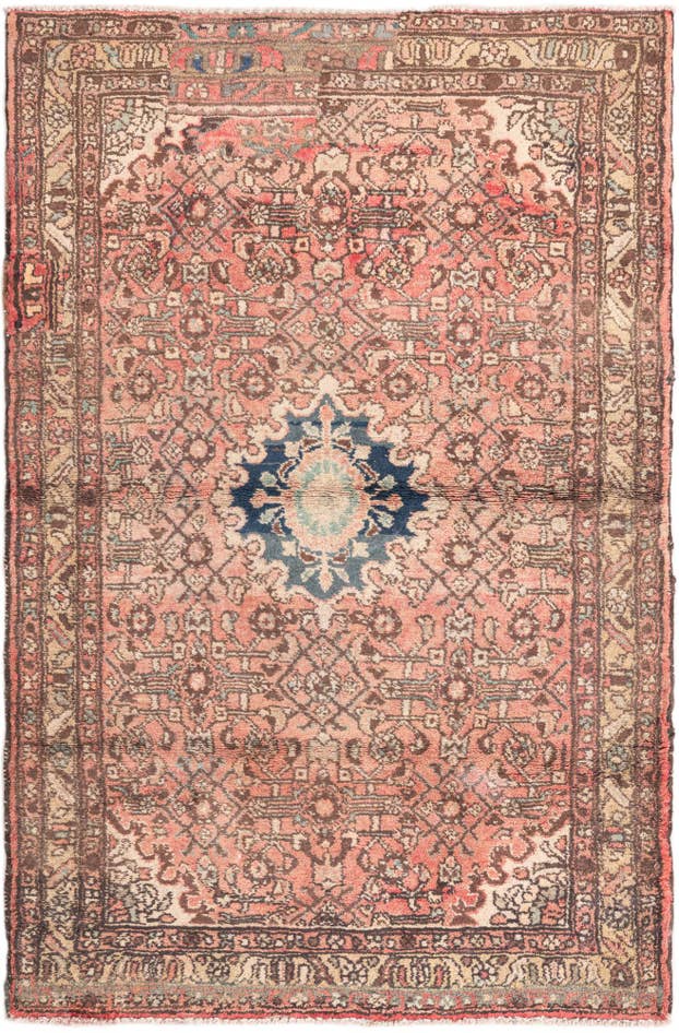 Detail image of 3' 9 x 5' 10 Hand Knotted Persian Wool Rug
