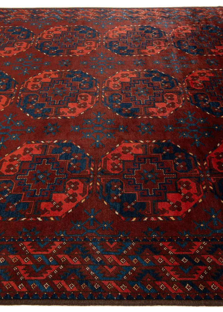 7' 6 x 9' Hand Knotted Afghan Akhche Wool Rug