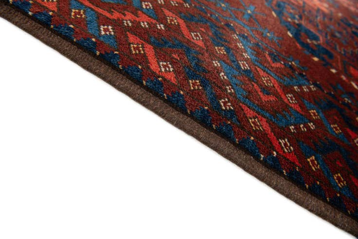Detail image of 7' 6 x 9' Hand Knotted Afghan Akhche Wool Rug