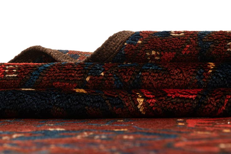 Detail image of 7' 6 x 9' Hand Knotted Afghan Akhche Wool Rug