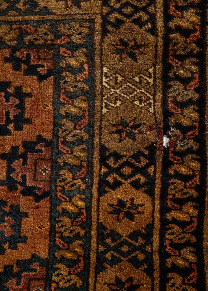 3' 9 x 6' Hand Knotted Afghan Akhche Oriental Wool Rug