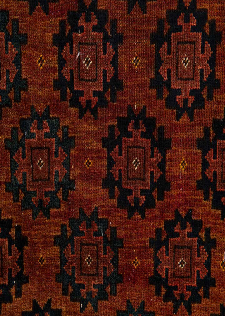 3' 9 x 6' Hand Knotted Afghan Akhche Oriental Wool Rug