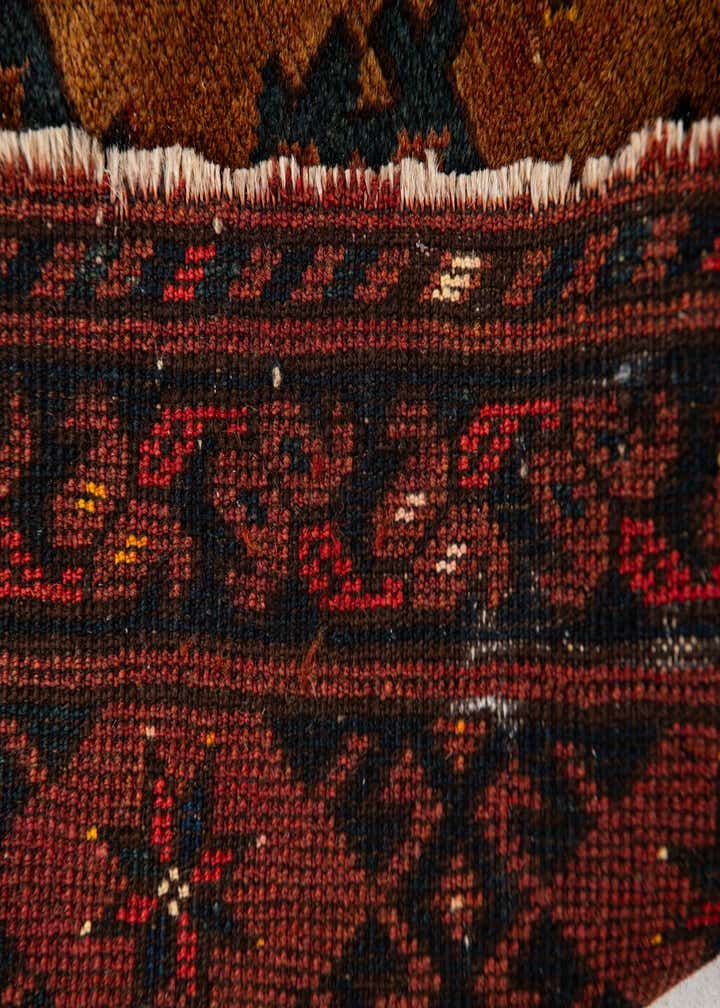 3' 9 x 6' Hand Knotted Afghan Akhche Oriental Wool Rug