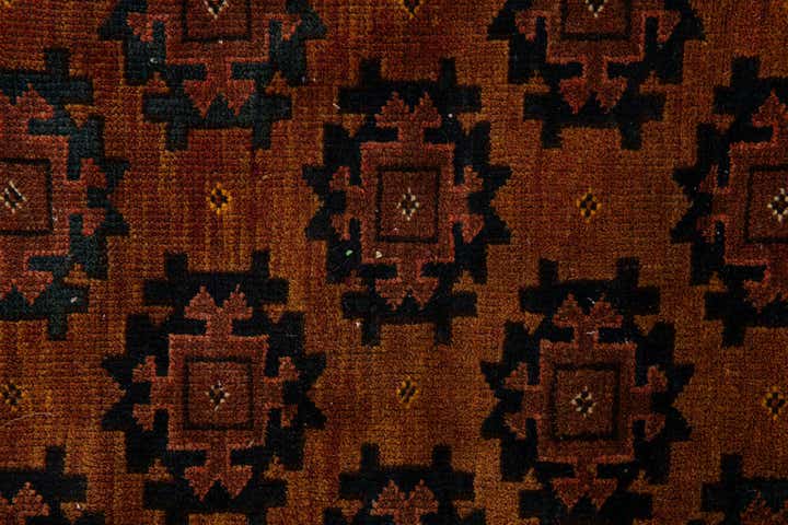 3' 9 x 6' Hand Knotted Afghan Akhche Oriental Wool Rug