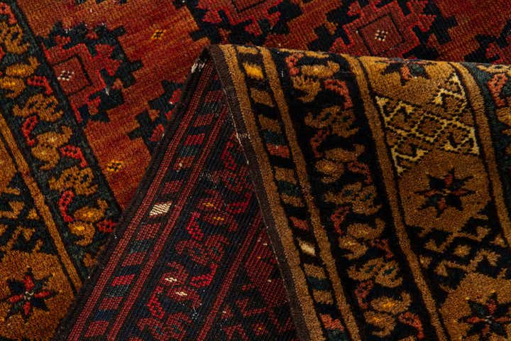 3' 9 x 6' Hand Knotted Afghan Akhche Oriental Wool Rug