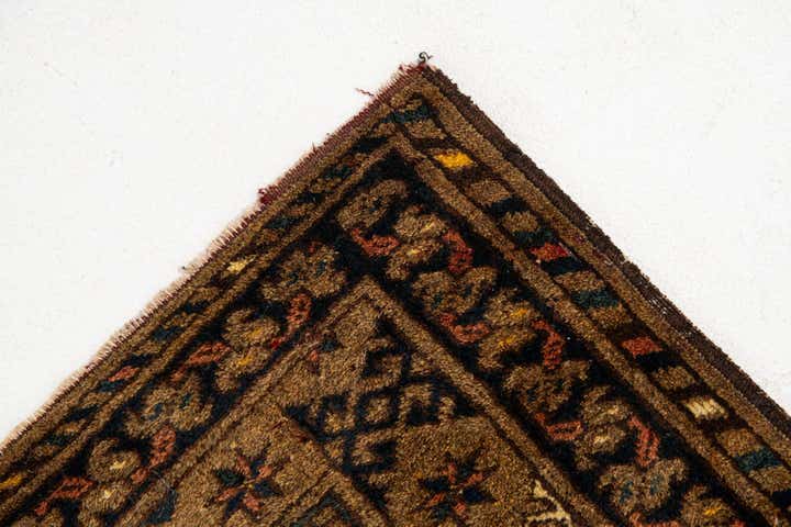 3' 9 x 6' Hand Knotted Afghan Akhche Oriental Wool Rug