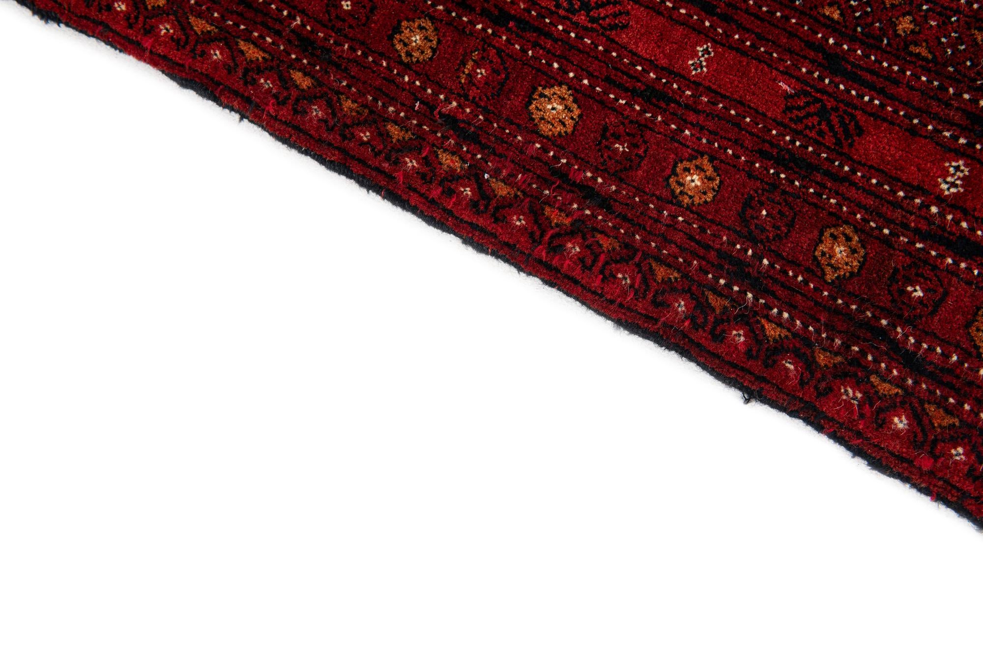 6' 9 x 9' 9 Hand Knotted Afghan Akhche Oriental Wool Rug