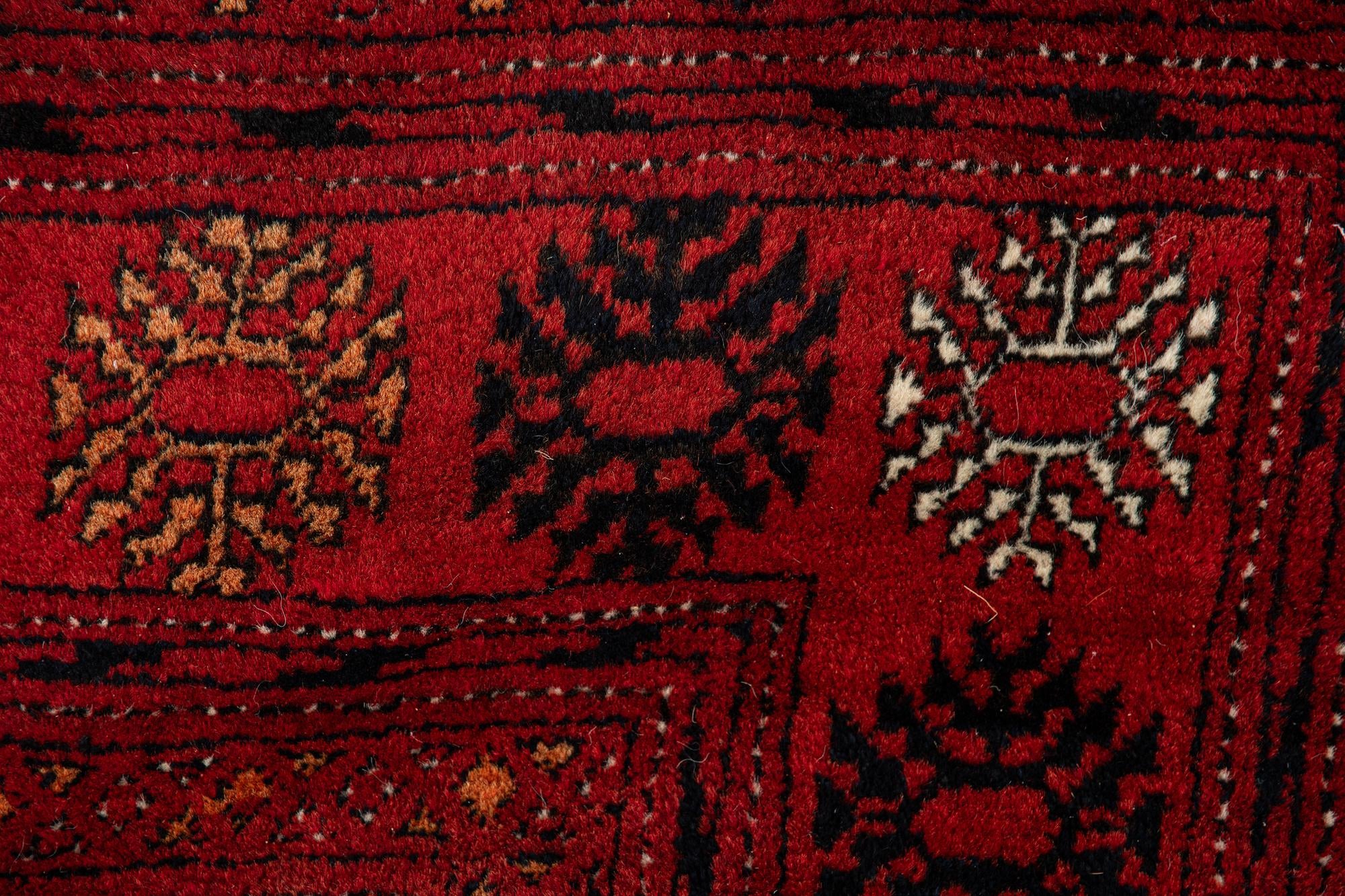 6' 9 x 9' 9 Hand Knotted Afghan Akhche Oriental Wool Rug