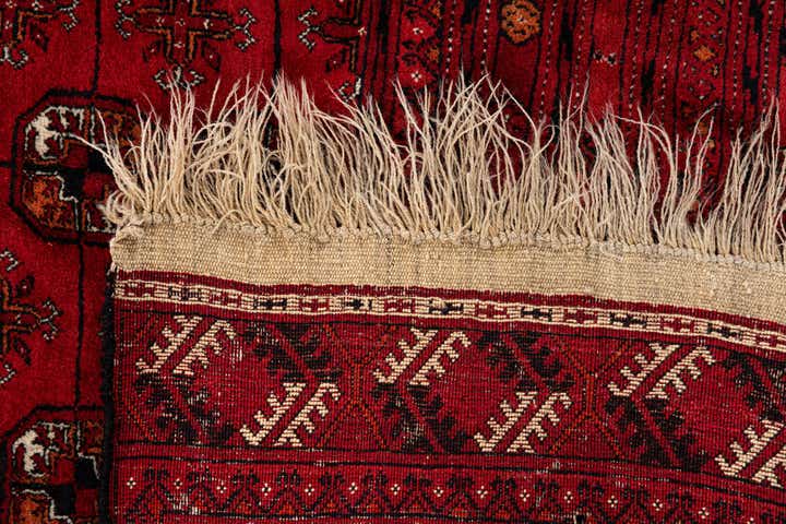 6' 9 x 9' 9 Hand Knotted Afghan Akhche Oriental Wool Rug