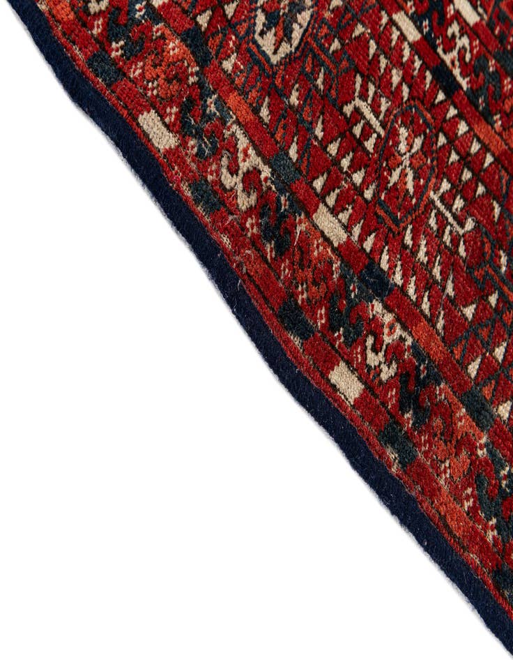 Detail image of 5' 8 x 7' 1  Hand Knotted Afghan Akhche Wool Rug