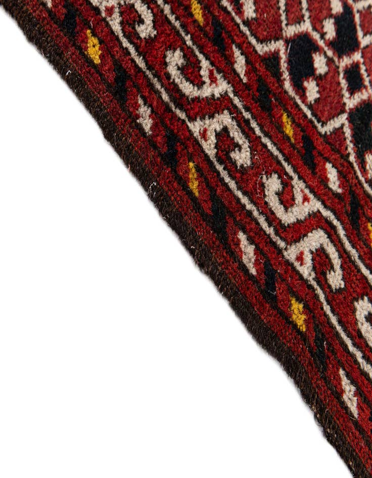 Detail image of 2' 8 x 4'  Hand Knotted Afghan Akhche Wool Rug