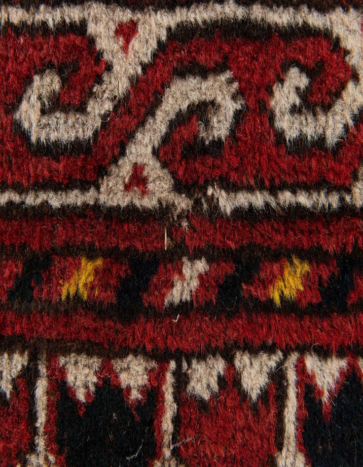 Detail image of 2' 8 x 4'  Hand Knotted Afghan Akhche Wool Rug