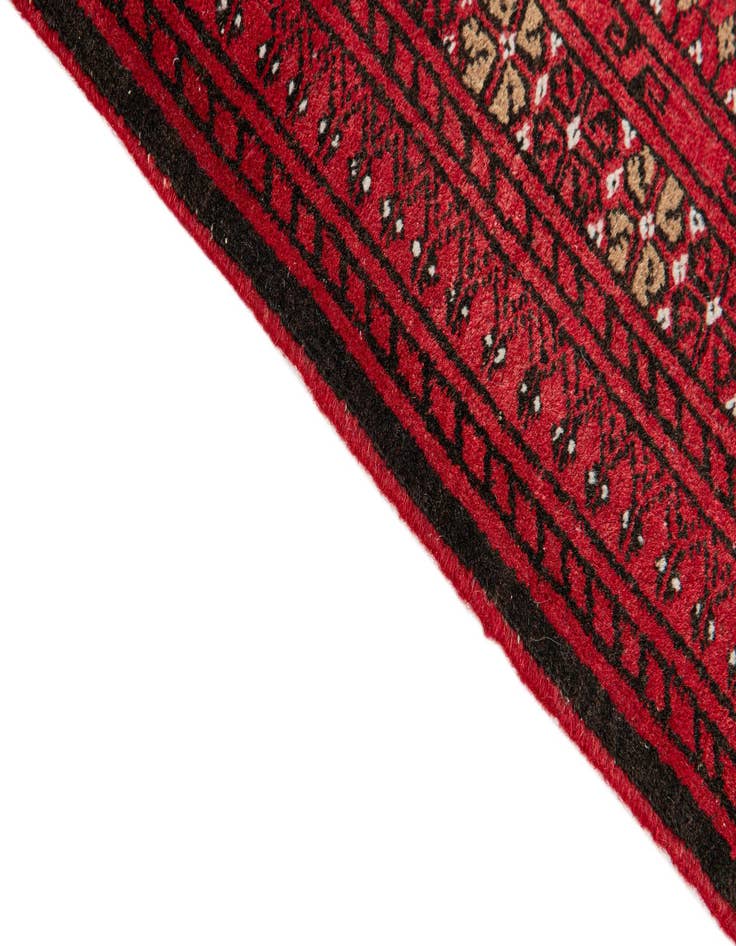 Detail image of 2' 8 x 4' 1  Hand Knotted Afghan Akhche Wool Rug