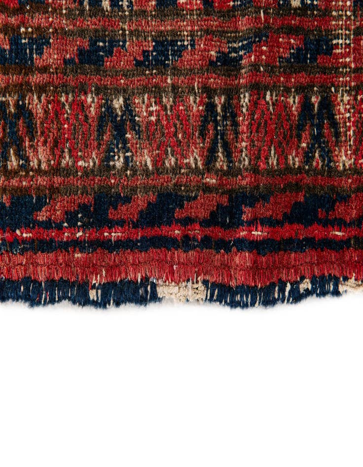 Detail image of 2' 10 x 4' 3  Hand Knotted Afghan Akhche Oriental Wool Rug