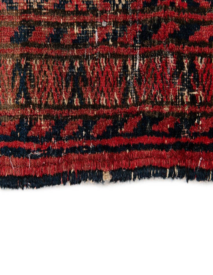 Detail image of 2' 10 x 4' 3  Hand Knotted Afghan Akhche Oriental Wool Rug