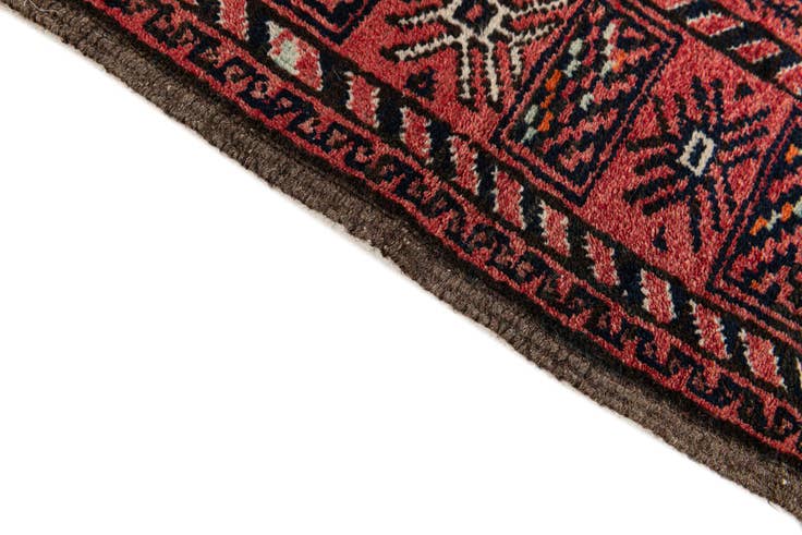 Detail image of 3' 11 x 6' 8 Hand Knotted Afghan Ersari Wool Rug