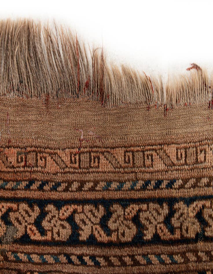 Detail image of 7' 8 x 11' 7  Hand Knotted Afghan Ersari Wool Rug