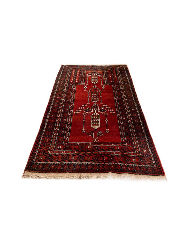 Detail image of 2' 11 x 5' 1 Hand Knotted Afghan Ersari Oriental Wool Rug