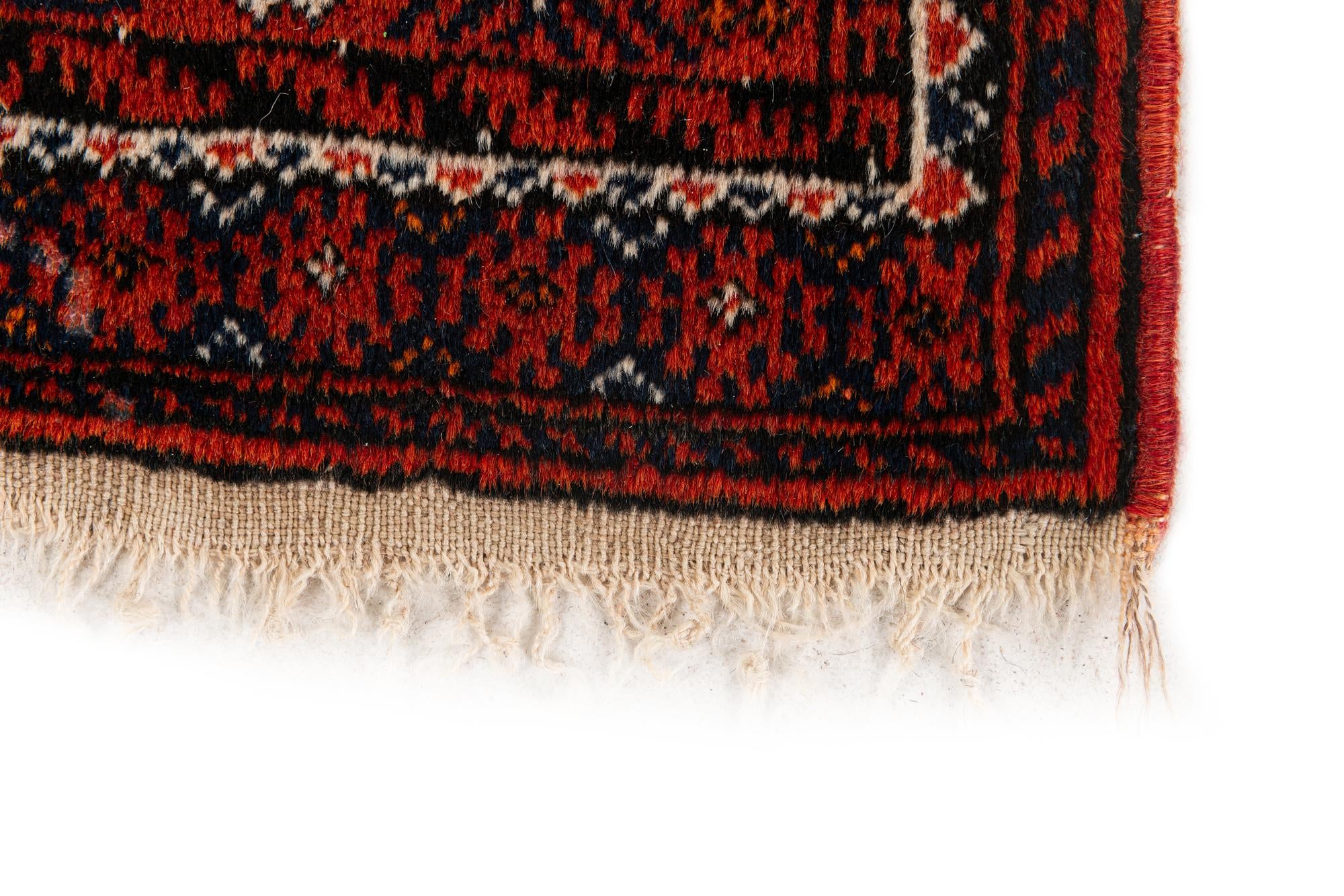 90cm x 155cm anudado a mano Afghan Ersari Alfombra Oriental Lana